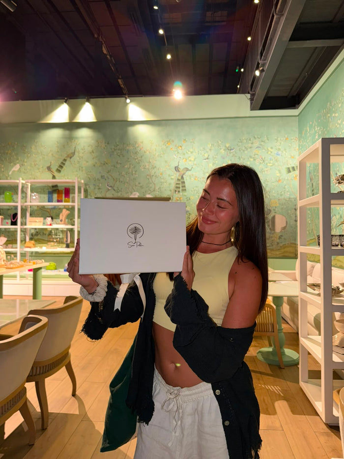 Diana wearing SEA PALM
